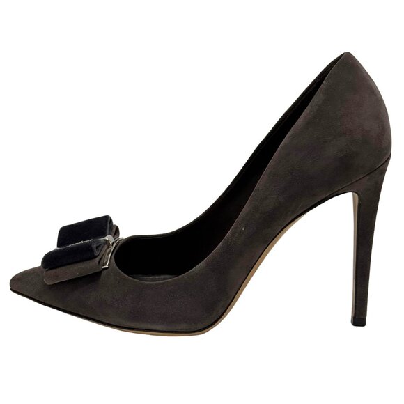 Ferragamo grey pumps size 10C - Picture 1 of 6